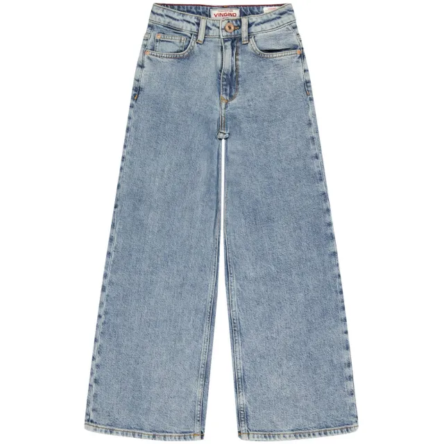 Vingino Cita wide leg jeans - lichtblauw Light Vintage