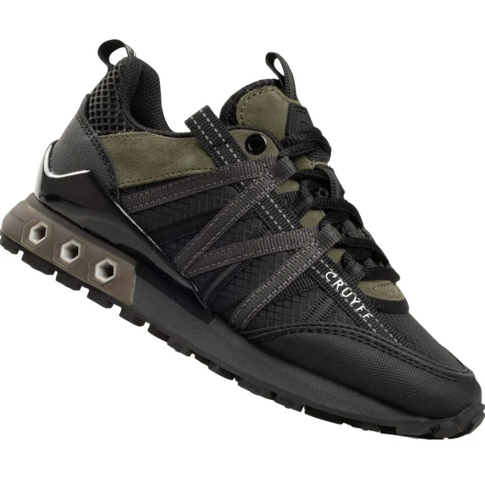Cruyff leren sneakers - donkergroen/zwart, foto 6