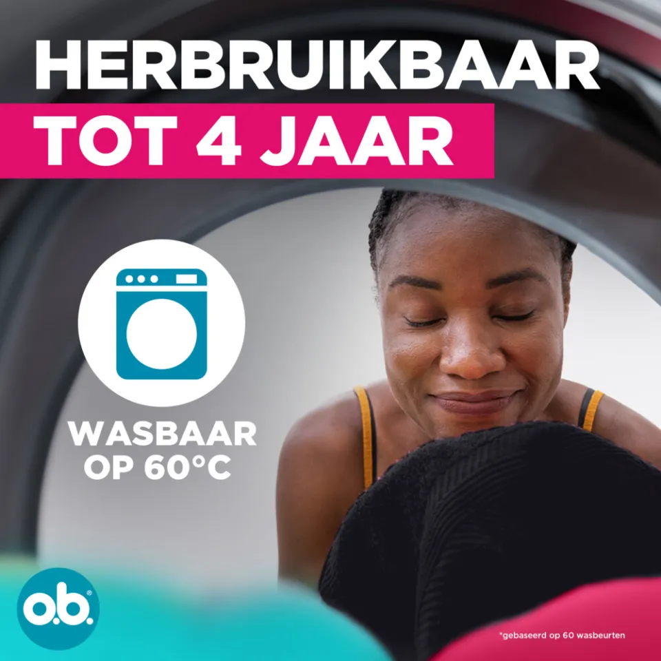 OB o.b. menstruatieondergoed Classic zwart, foto 4
