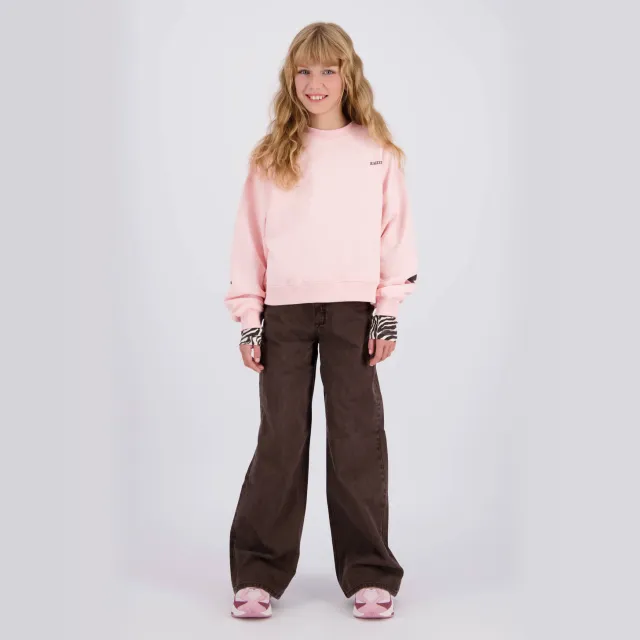 Raizzed sweater met logo - roze Lichtroze