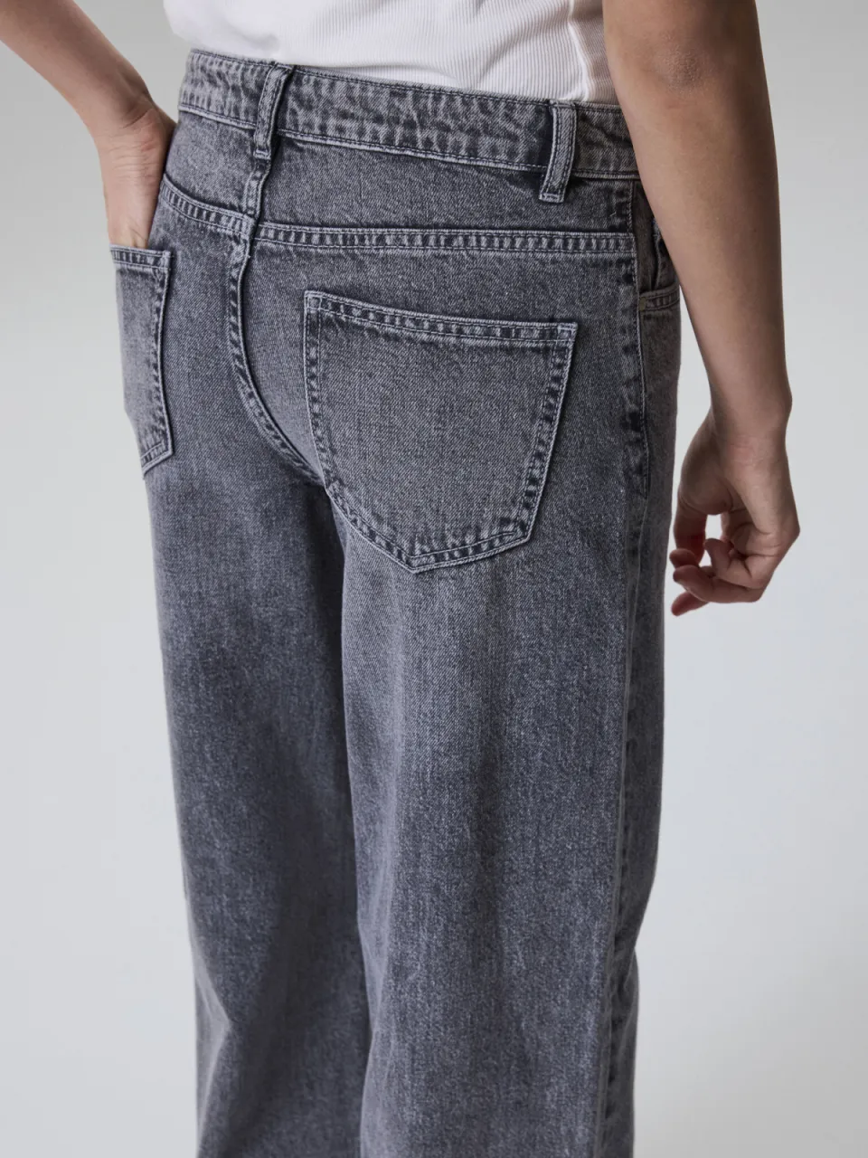 LMTD wide leg jeans - grijs, foto 5