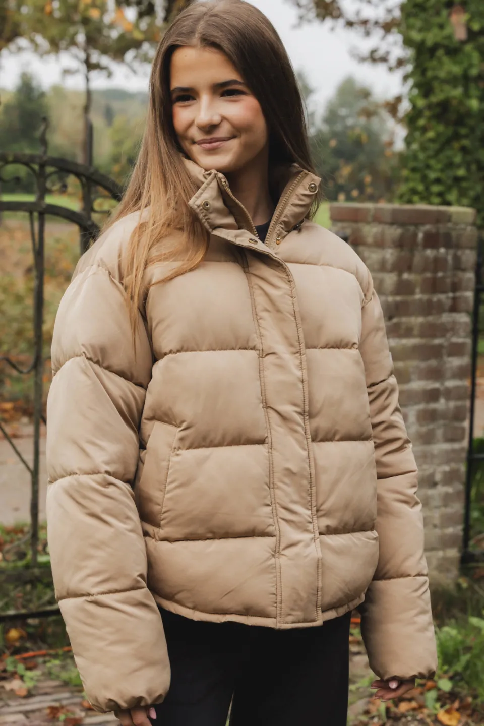 LOOXS 10sixteen quilted winterjas camel, foto 7