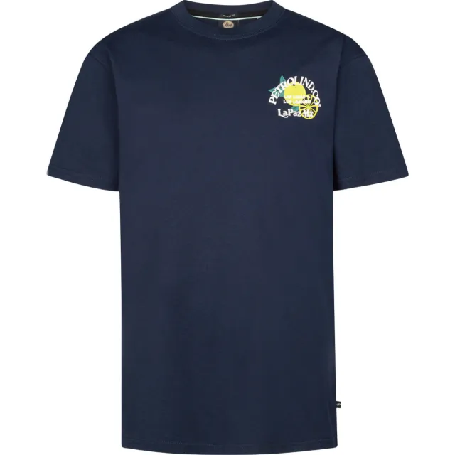 Petrol Industries t-shirt met backprint donkerblauw, foto 2