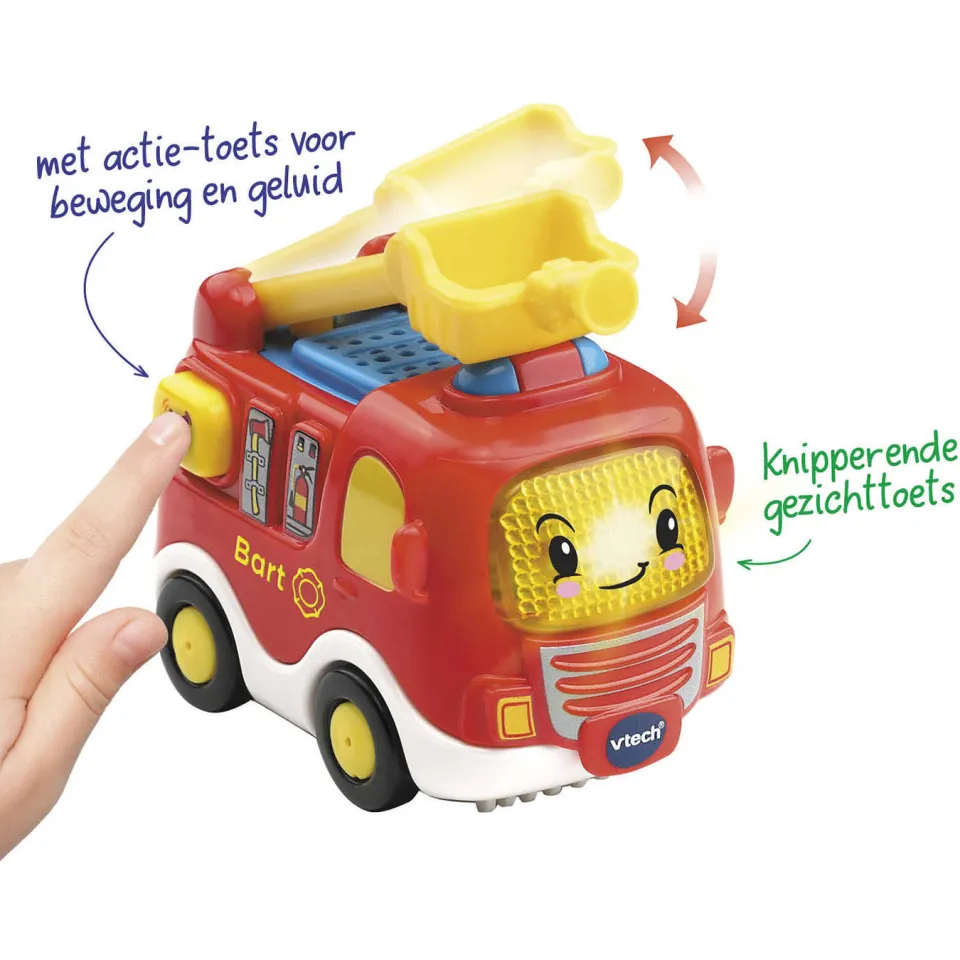 VTech Toet Toet Auto's Bart brandweerwagen rood, foto 3