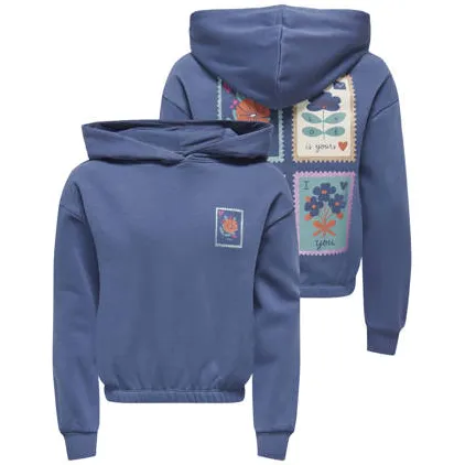 KIDS ONLY GIRL hoodie met backprint - blauw, foto 3