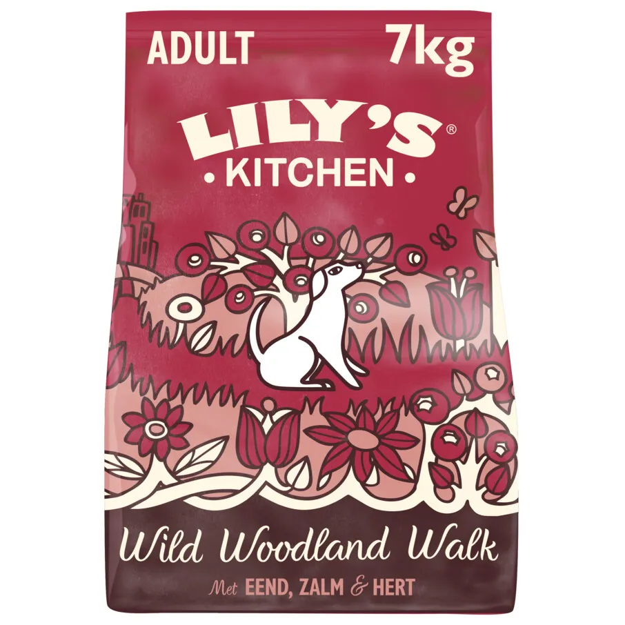 Lily's Kitchen Adult Wild Woodland Walk hondenvoer eend, zalm en hert, foto 2
