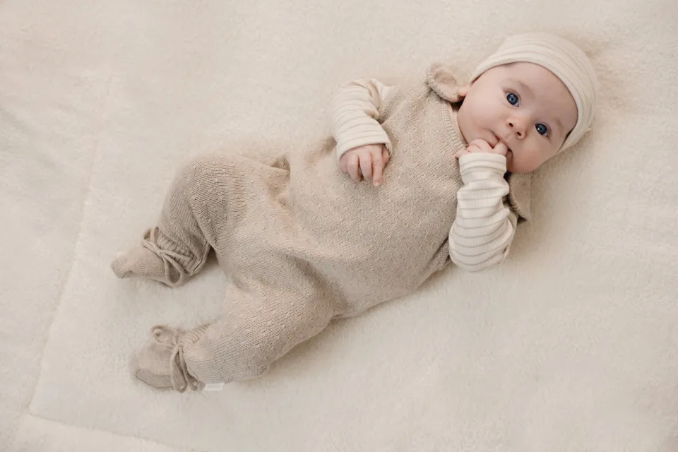 Little Dutch gestreepte longsleeve beige, foto 3