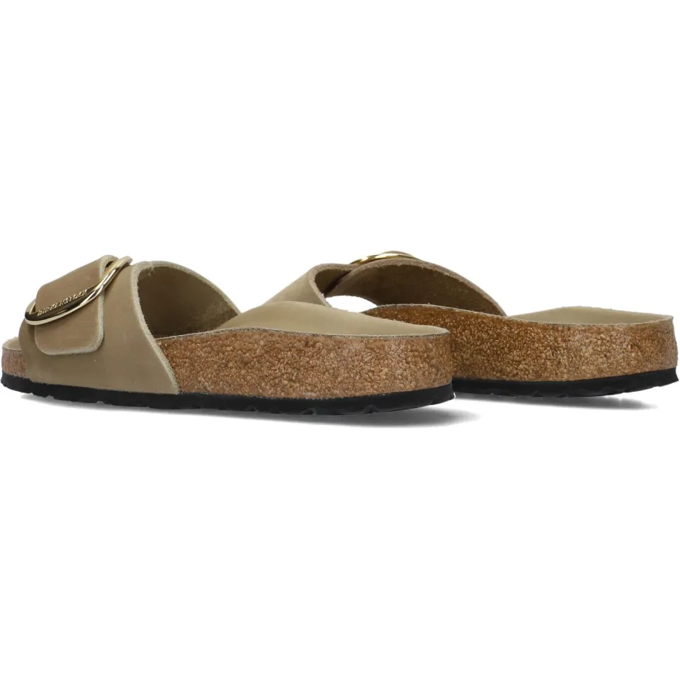 Birkenstock Madrid Big Buckle slippers beige