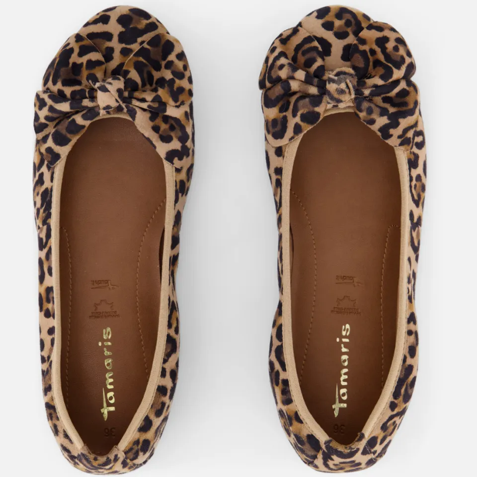 Tamaris ballerina's bruin luipaardprint, foto 5