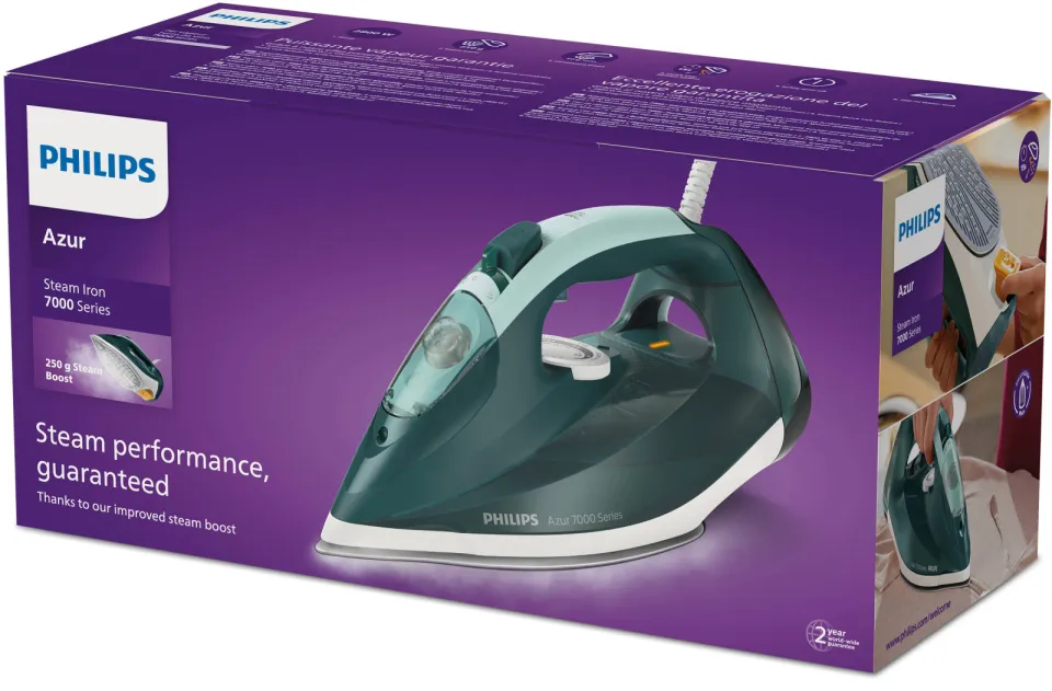 Philips DST7031/70 stoomstrijkijzer groen, foto 3