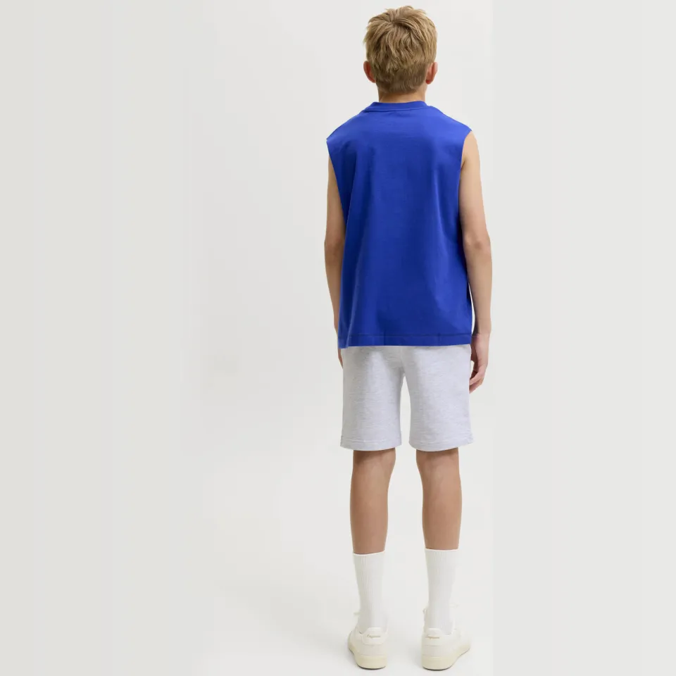 Jack & Jones JUNIOR regular sweatshort wit melange, foto 4