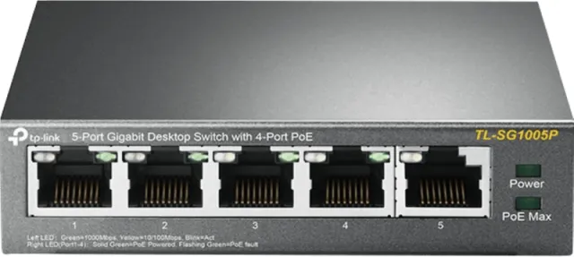 TP-Link TL-SG1005P 5-poorts Gigabit switch met PoE