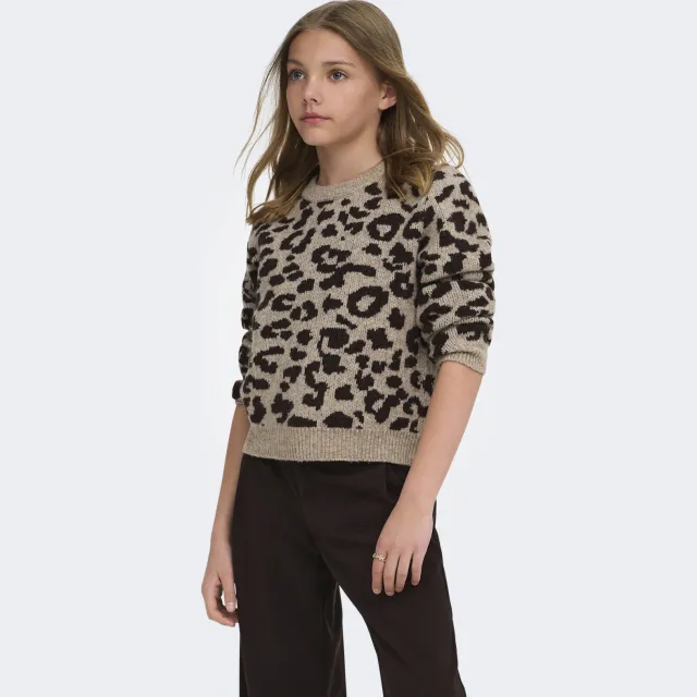 Only trui luipaardprint beige, foto 2