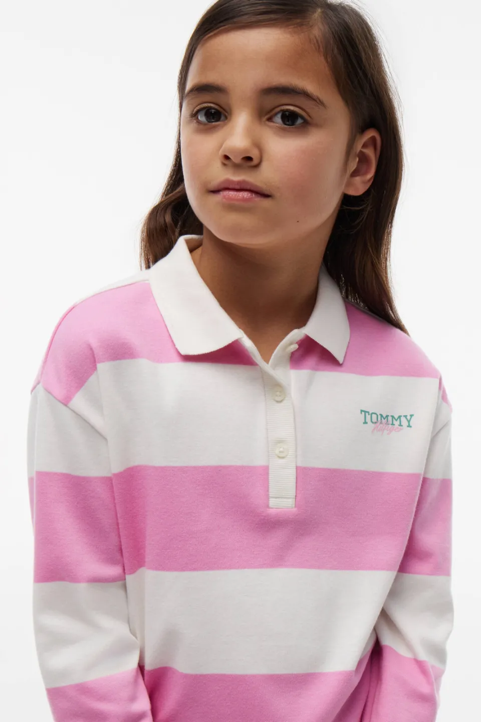 Tommy Hilfiger gestreepte polo - roze, foto 3