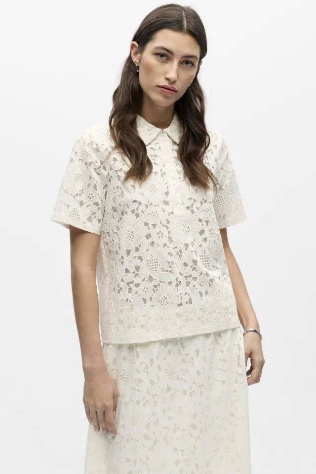 Object Bianca polo top ecru, foto 4