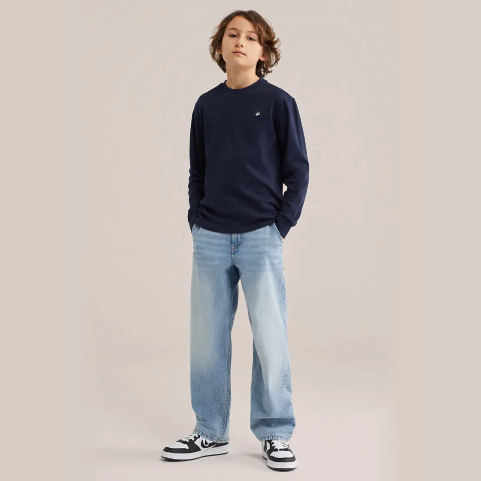 WE Fashion longsleeve marineblauw