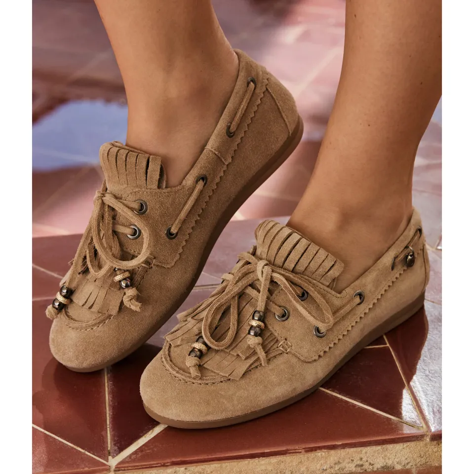 Via Vai June Loua sierra noisette Suede Dames beige, foto 5