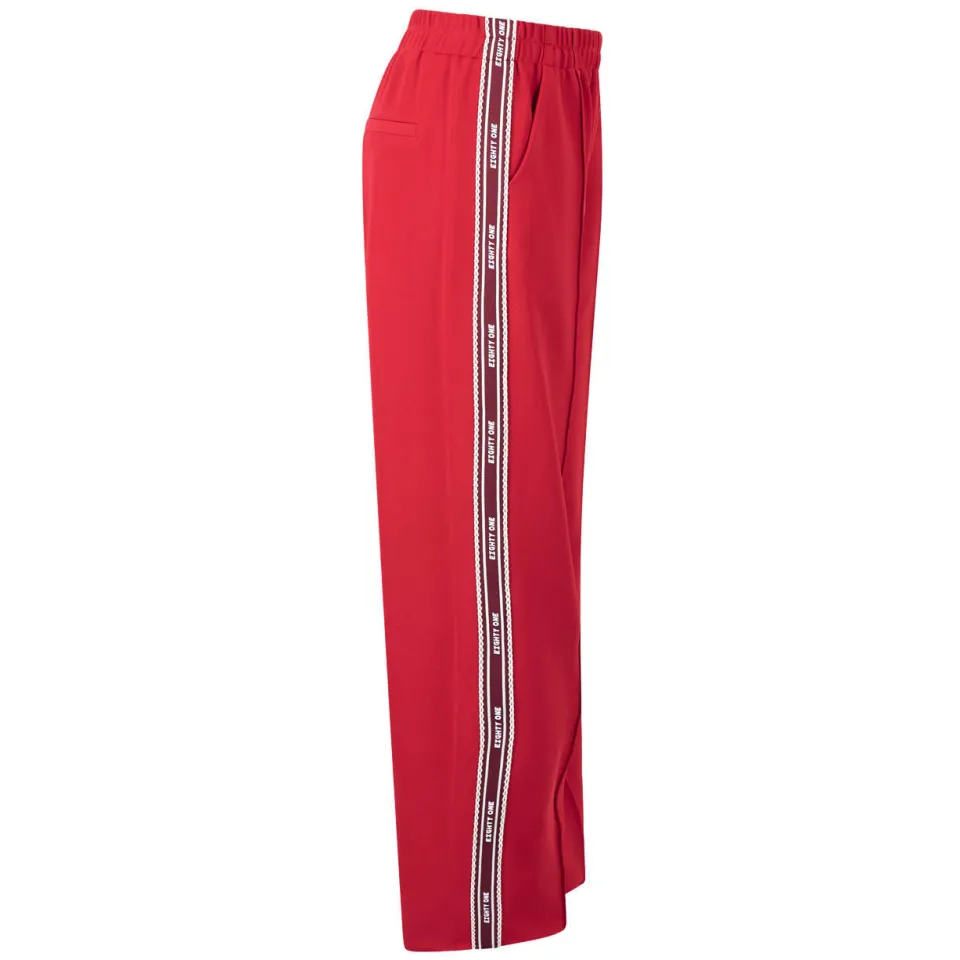 Shoeby wide leg joggingbroek rood, foto 3