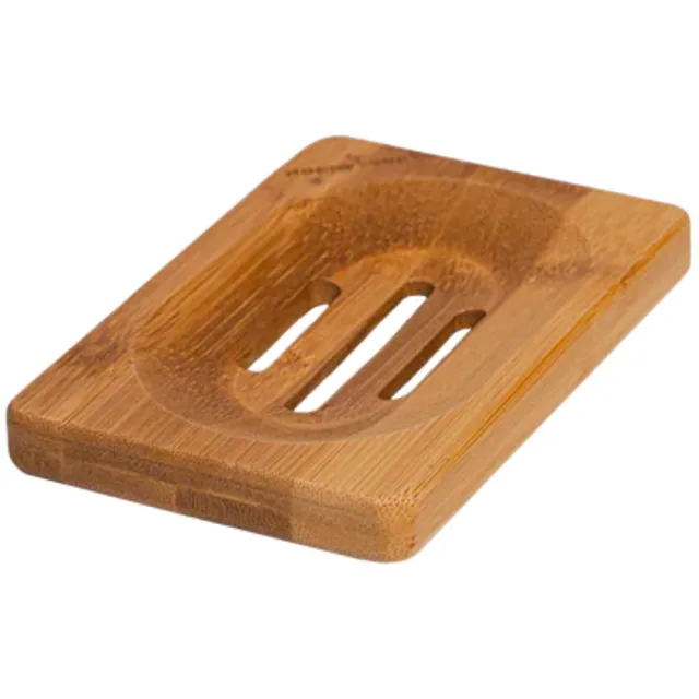 HappySoaps Zeep Houder van Bamboe van Bamboe voor Twee Zeep Bars 40 gr