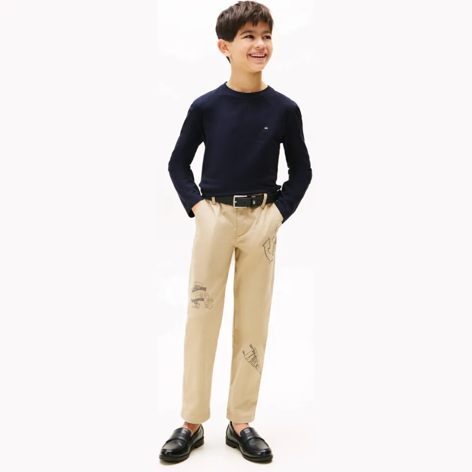 Tommy Hilfiger longsleeve donkerblauw set van 2