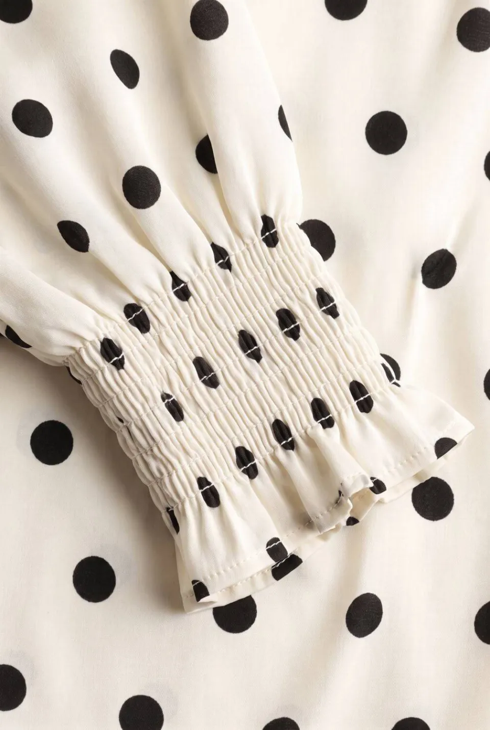Notre-V Nv-indra blouse gebroken wit met stippen, foto 5