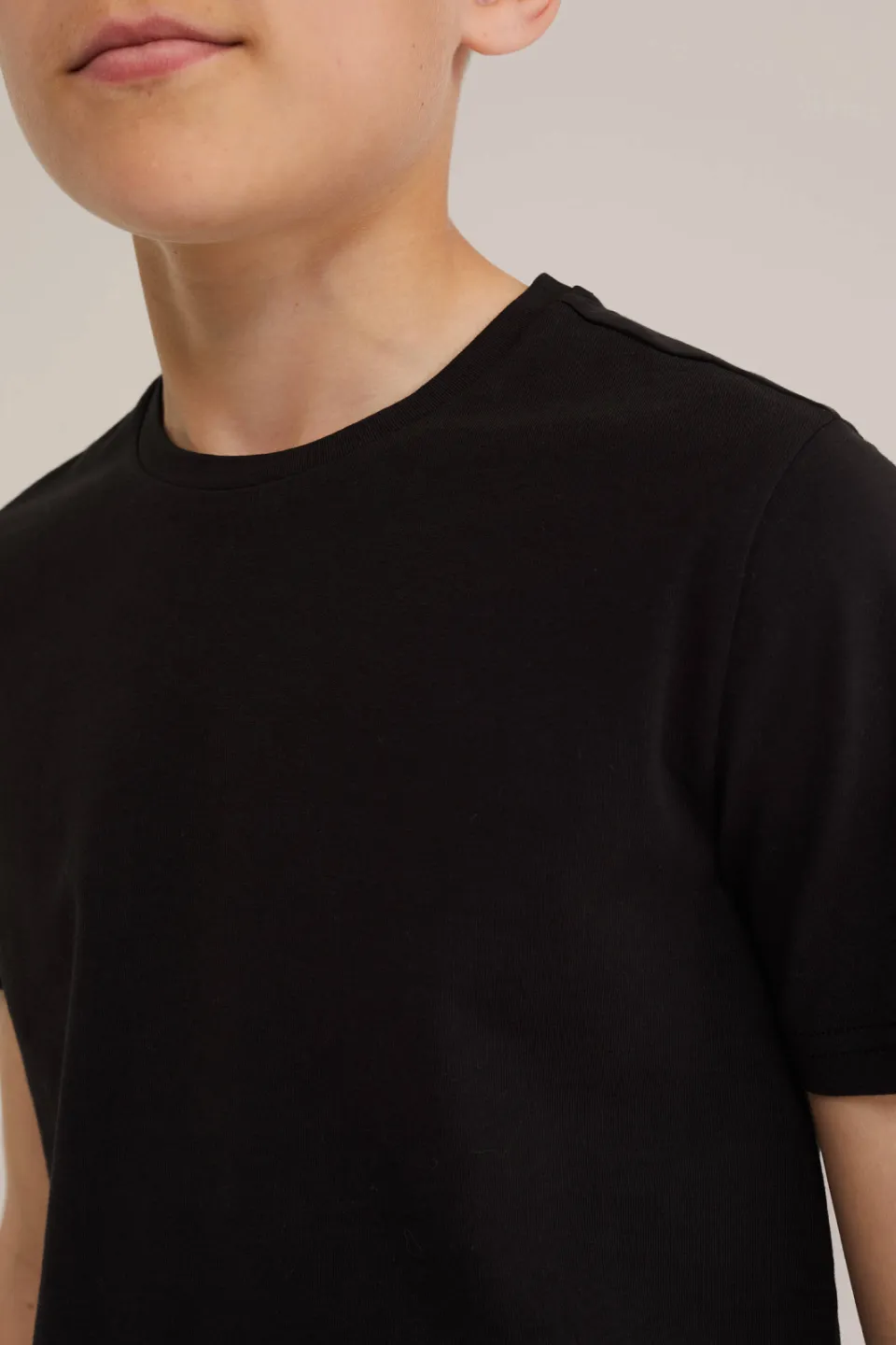 WE Fashion basic T-shirt zwart, foto 6