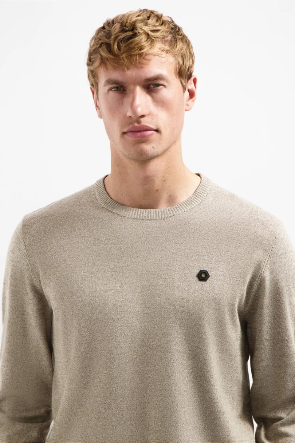 No Excess pullover fijn gebreid beige, foto 5