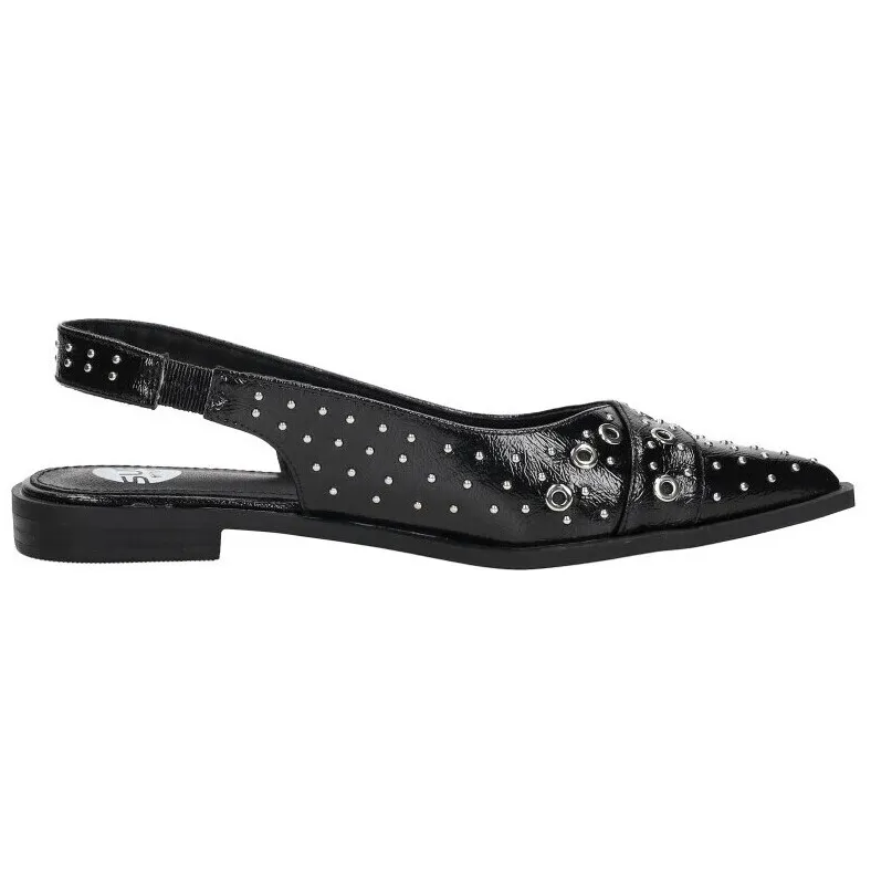 Sub55 slingback ballerina zwart lak