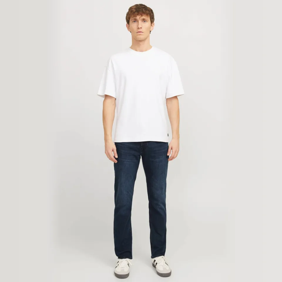 Jack & Jones JEANS INTELLIGENCE JJICLARK JJIORIGINAL regular fit jeans dark blue denim