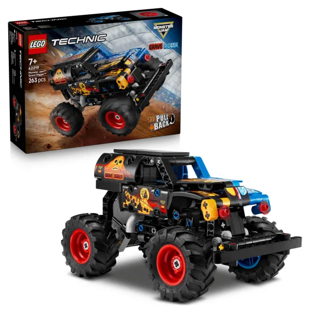 Lego Technic Monster Jam™ Grave Digger™ vuur en ijs 42219, foto 2