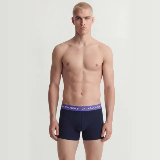Jack & Jones Solid Trunk boxershorts donkerblauw/zwart