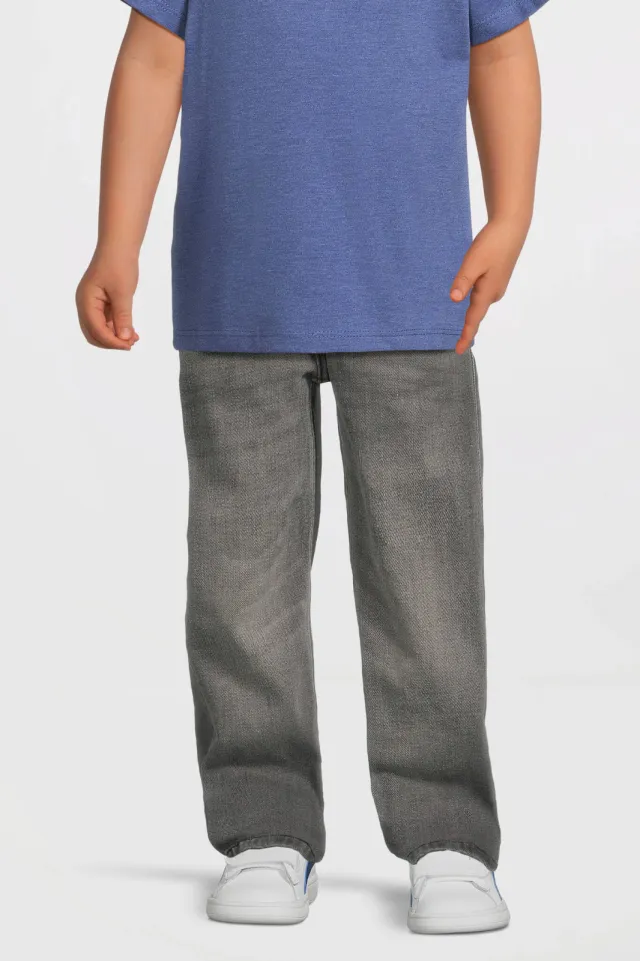 Anytime wide leg jeans grijs, foto 3