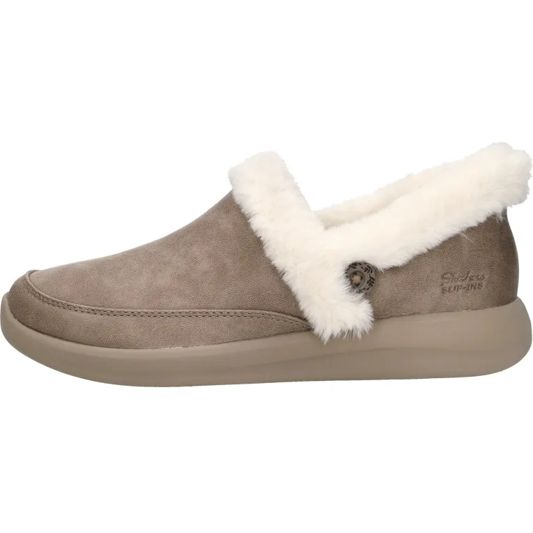 Skechers Slip-Ins Cozy Escape Pantoffels Dames Beige, foto 2