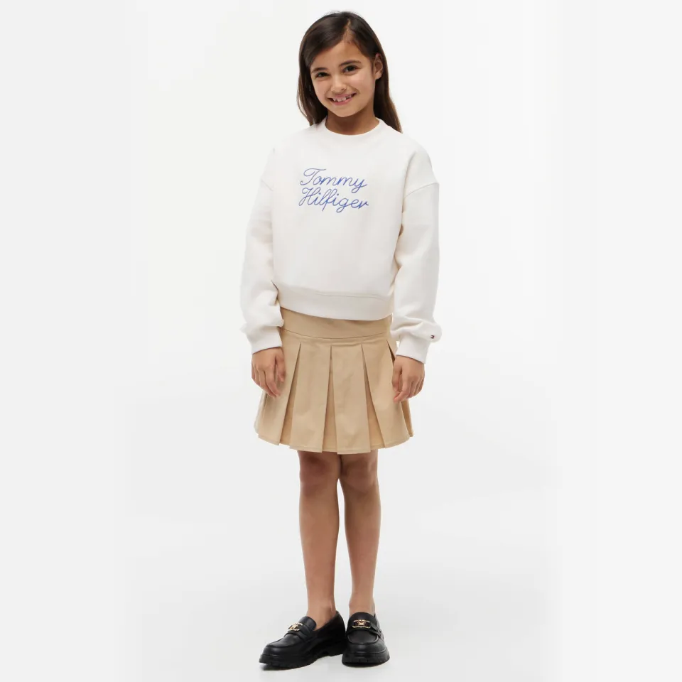Tommy Hilfiger sweater met borduursels en tekst - wit, foto 3