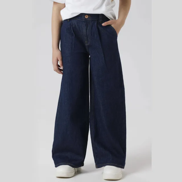NAME IT KIDS wide leg jeans dark blue denim, foto 3