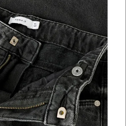 NAME IT KIDS NKFROSE regular waist straight leg jeans - zwart, foto 4