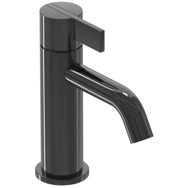 IVY Pact Model S Coldstart wastafelkraan zwart Zwart Chroom PVD