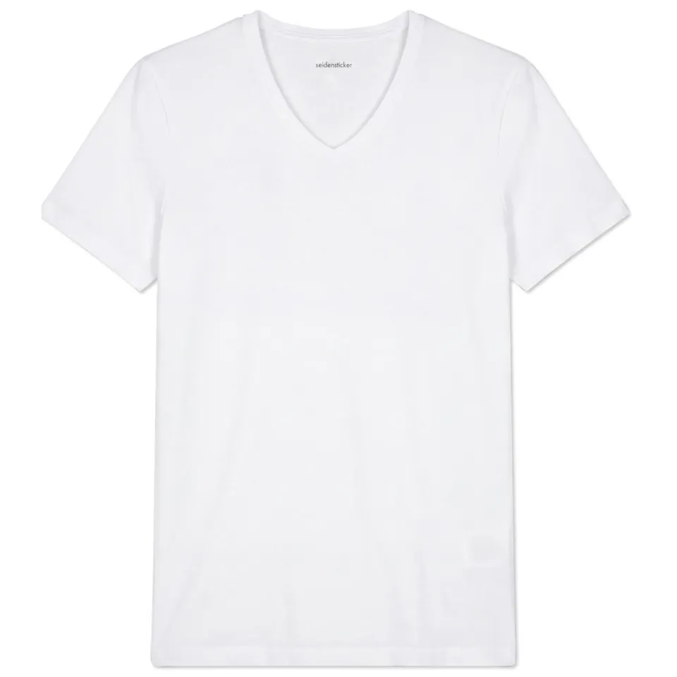 Seidensticker slim fit T-shirt wit, foto 2