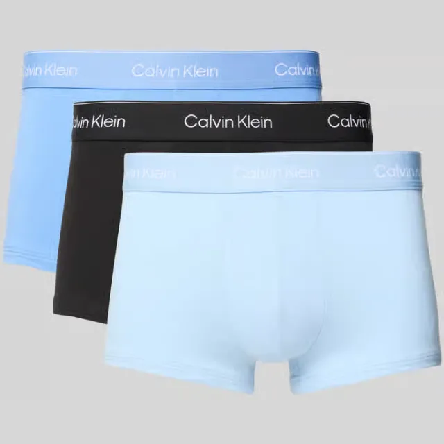Calvin Klein Low Rise Trunk boxershorts 3-pack Blauw