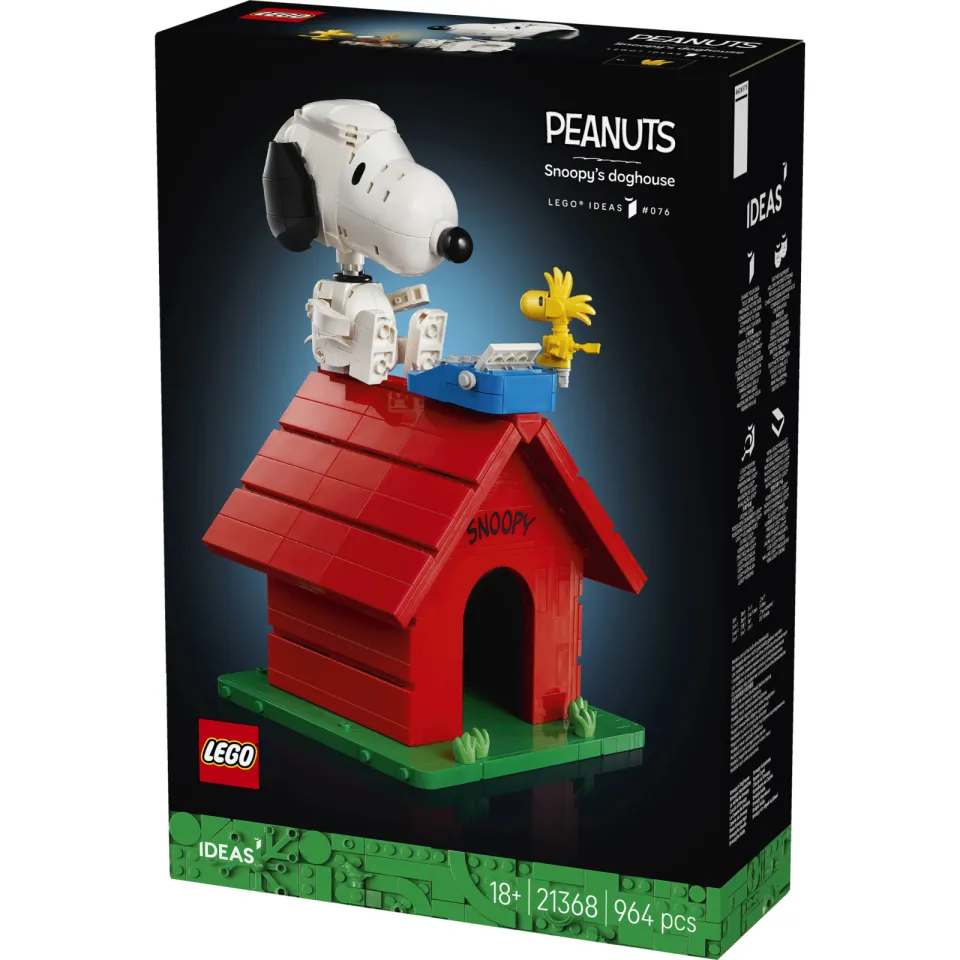 Lego IDEAS Peanuts: Snoopy's hondenhok 21368, foto 5