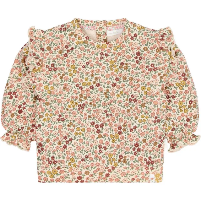 Little Dutch gebloemde longsleeve beige, foto 2