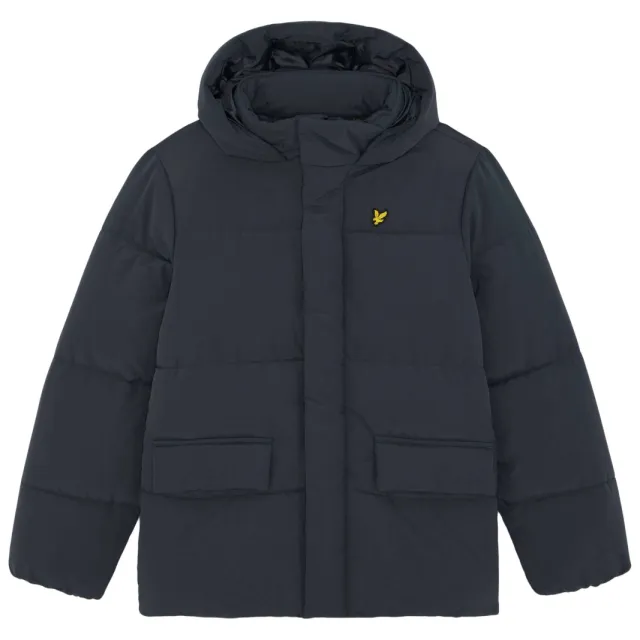 Lyle & Scott winterjas donkerblauw Donkergrijs