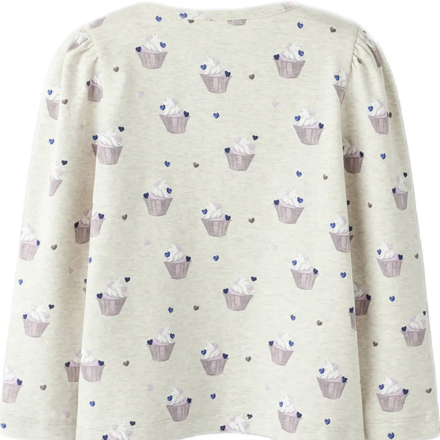 NAME IT MINI longsleeve ecru met all-over print, foto 2