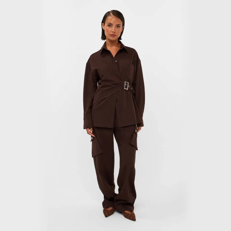 Studio AMAYA Roos blouse bruin, foto 6