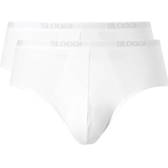 Sloggi MEN Basic midislip (set van 2) Wit