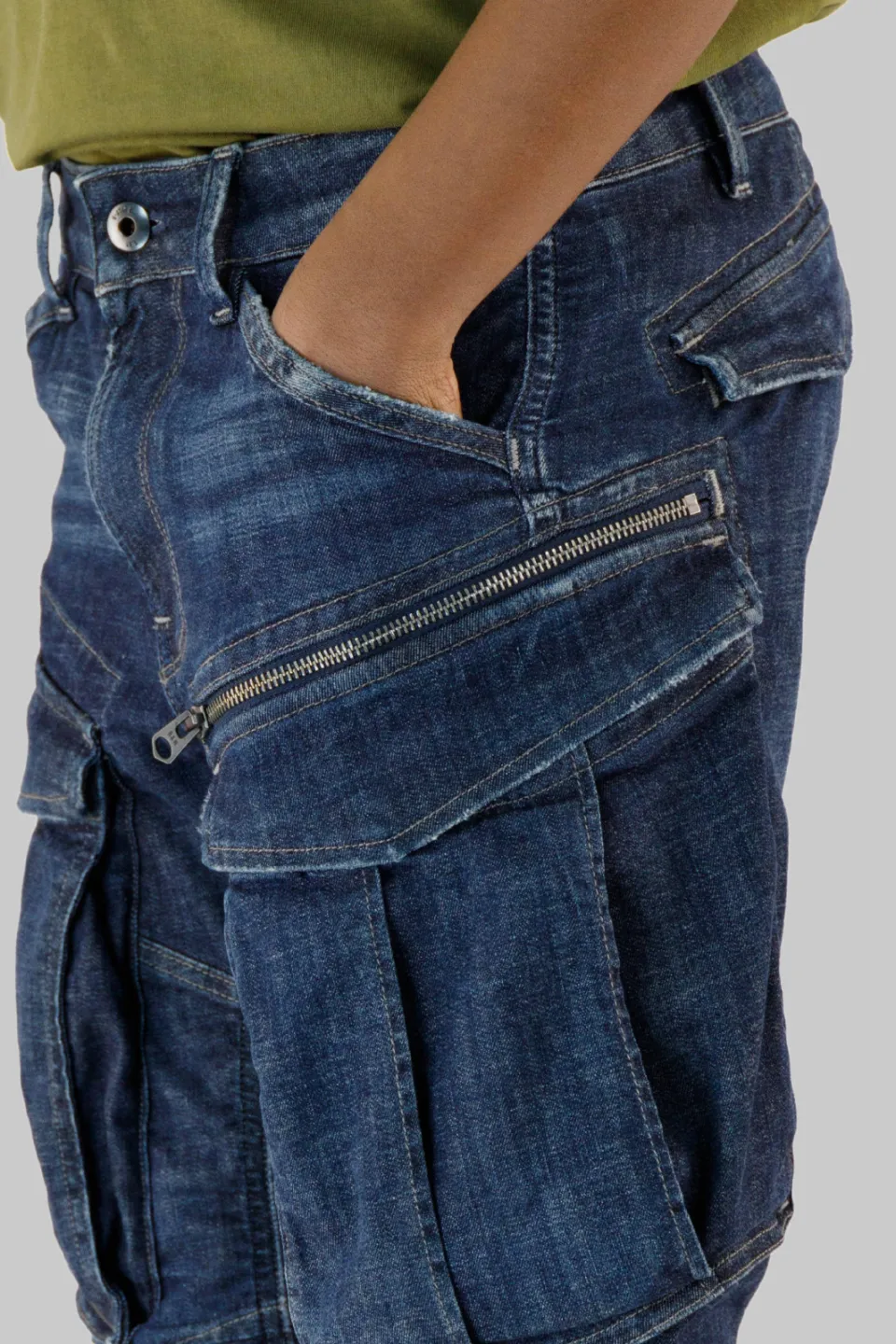 G-Star tapered jeans dark blue denim, foto 7