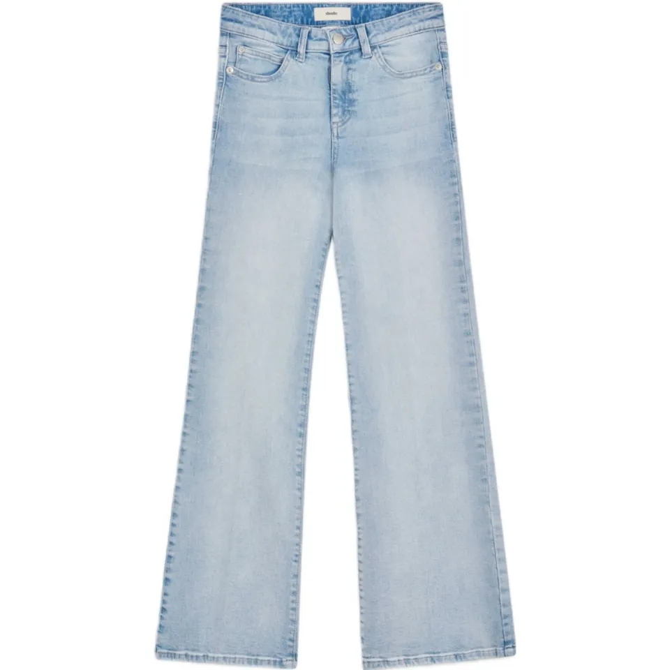Shoeby high waist flared jeans light blue denim, foto 2
