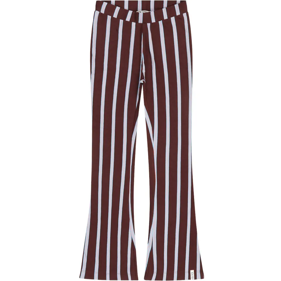 Tumble 'n Dry gestreepte flared broek bordeaux, foto 2