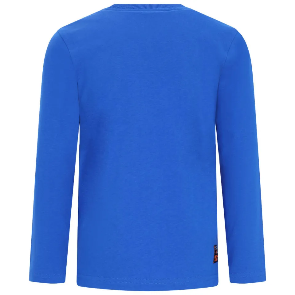 TYGO & vito longsleeve met print hardblauw, foto 3