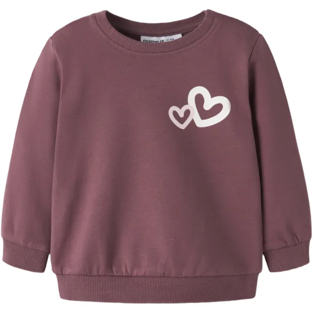 NAME IT BABY sweater met print - donkerrood